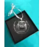 Fold écossais - boule de Noël en cristal avec une photo, photo d'un chat dans le cristal, décoration personnalisée pour sapin de Noël de la marque Art-Dog