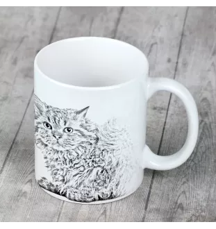 Selkirk Rex Cat I - cat mug, cheerful mug for a dog lover, personalized gift from the Art-Dog brand