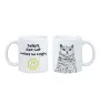 Selkirk Rex - Tasse mit Katze, fröhliche Tasse für Hundefreunde, personalisiertes Geschenk der Marke Art-Dog