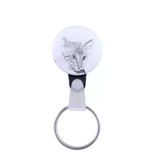 Savannah - Porte-clés fait à la main avec l'image d'un chat, breloque pour sac, produit de la marque Art-Dog