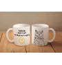 Selkirk Rex - Tasse mit Katze, fröhliche Tasse für Hundefreunde, personalisiertes Geschenk der Marke Art-Dog