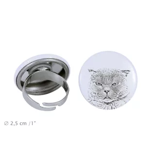 Fold écossais - une bague unique, faite à la main, bijoux pour femmes de la marque Art-Dog