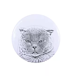 Szkocki zwisłouchy pierścionek z kotem mały Art-Dog