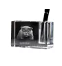 Szkocki zwisłouchy penholder kryształowy z kotem Art-Dog