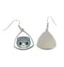 Scottish Fold - elegant metal earrings as a gift from the Art-Dog brand
