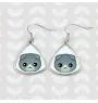 Scottish Fold - elegant metal earrings as a gift from the Art-Dog brand