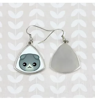 Fold écossais - élégantes boucles d'oreilles en métal en cadeau de la marque Art-Dog
