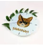 Savannah - horloge MDF avec graphisme et logo de la marque Art-Dog