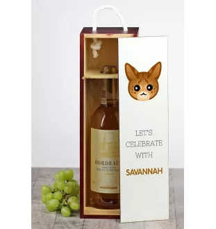 Savannah - boîte à vin avec graphisme et logo de la marque Art-Dog