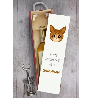 Savannah pudło na wino z kotem Art-Dog