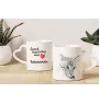 Savannah - cat mug, adorable heart-shaped handle mug, universal gift from Art-Dog brand