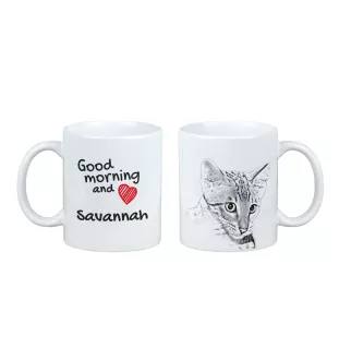 Savannah - cat mug, personalized mug with print, classic gift for everyone from the Art-Dog brand