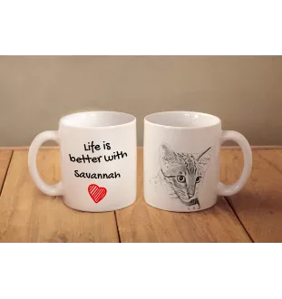 Savanne - Tasse mit Katze, Tasse mit Bild, personalisiertes Geschenk der Marke Art-Dog
