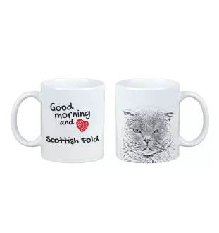 Schottische Falte - Tasse mit Katze, personalisierte Tasse mit Druck, klassisches Geschenk für jede Marke Art-Dog