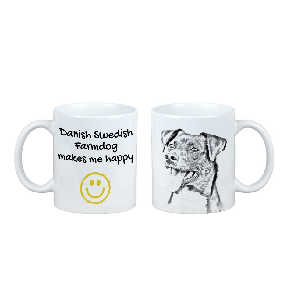 Chien de ferme dano-suédois - tasse avec chien, une tasse joyeuse pour les amoureux des chiens, un cadeau personnalisé de la marque Art-Dog