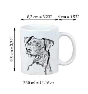Danish Swedish Farmdog - cup with a dog, cheerful cup for a dog lover, personalized gift from the Art-Dog brand