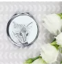Savannah - pocket mirror with a cat, personalized mirror for a purse, compact mirror with Art-Dog brand print
