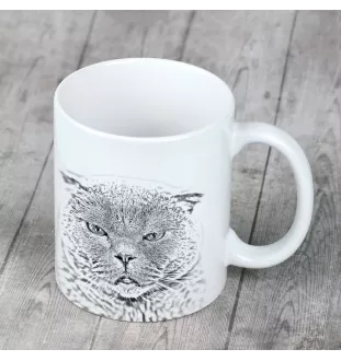 Schottische Falte - Tasse mit Katze, entzückende Tasse mit Grafik, Geschenk mit Ihrem Foto von der Marke Art-Dog