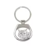 Selkirk Rex Cat Longhaired - keychain with a cat, keychain with a print, personalized pendant from the Art-Dog brand