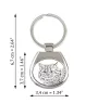Selkirk Rex Cat Longhaired - keychain with a cat, keychain with a print, personalized pendant from the Art-Dog brand