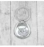 Selkirk Rex Cat Longhaired - keychain with a cat, keychain with a print, personalized pendant from the Art-Dog brand