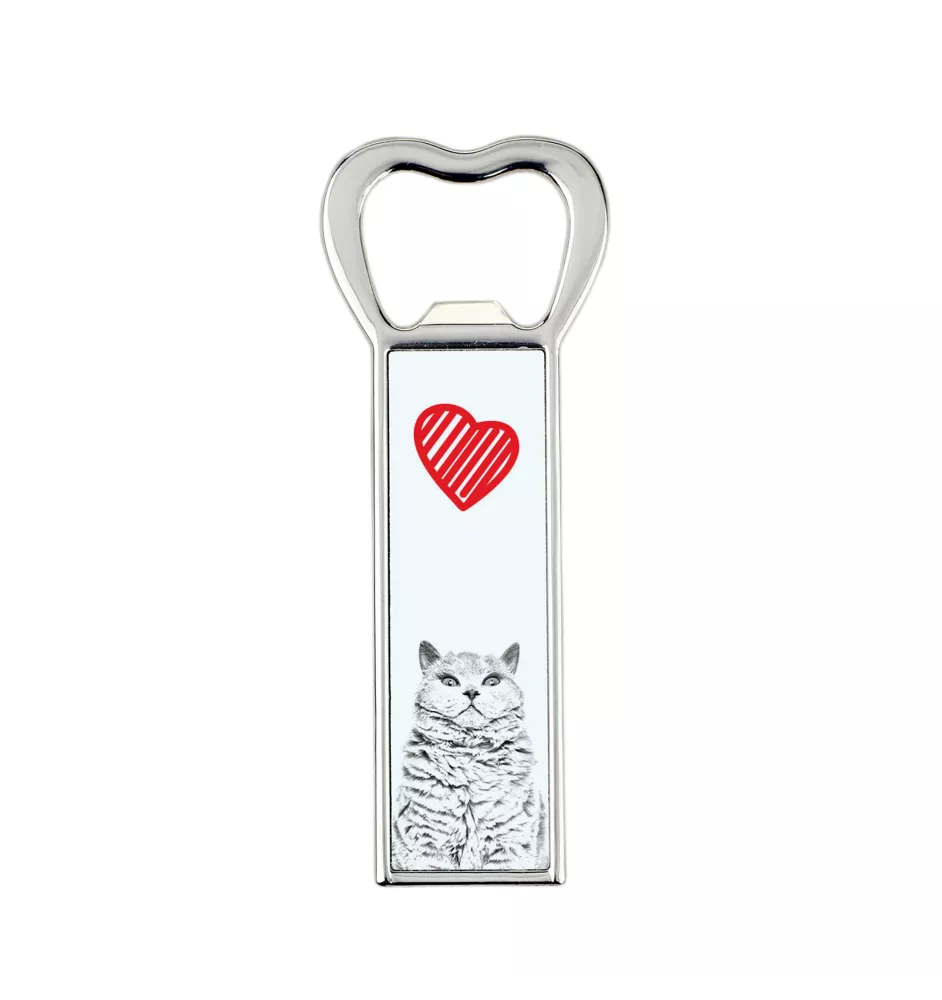 Selkirk Rex Katze Kurzhaar - Flaschenöffner mit Katze, personalisierter Kühlschranköffner, ein einzigartiges Geschenk für Männer von der Marke Art-Dog.