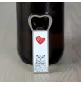 Selkirk Rex Cat Shorthaired - bottle opener with a cat, personalized fridge opener, unique gift for men by Art-Dog brand