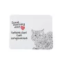 Selkirk Rex Cat Longhaired - mouse pad with print, personalized cat pad, unique gadget for an office worker from the Art-Dog brand