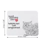 Selkirk Rex Katze Langhaar - Mauspad mit Druck, personalisiertes Mauspad mit Katze, einzigartiges Gadget für Büroangestellte von Art-Dog.