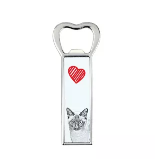 Siam - Flaschenöffner mit Katze, personalisierter Kühlschranköffner, ein einzigartiges Geschenk für Männer von der Marke Art-Dog.