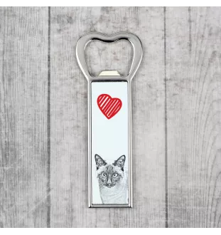 Siam - Flaschenöffner mit Katze, personalisierter Kühlschranköffner, ein einzigartiges Geschenk für Männer von der Marke Art-Dog.