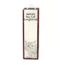 Selkirk Rex Cat Longhaired - wine box with a cat, alcohol box with graphics, personalized gift box from the Art-Dog brand