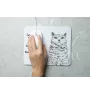 Selkirk Rex Katze Kurzhaar - Mauspad mit Druck, personalisiertes Mauspad mit Katze, einzigartiges Gadget für Büroangestellte von Art-Dog.