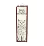 Selkirk Rex Cat Shorthaired - wine box with a cat, alcohol box with graphics, personalized gift box from the Art-Dog brand