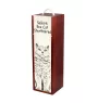 Selkirk Rex Cat Shorthaired - wine box with a cat, alcohol box with graphics, personalized gift box from the Art-Dog brand