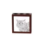 Selkirk Rex Cat Longhaired - pen holder with a cat, desk organizer with a print, personalized desk decoration by Art-Dog brand