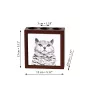 Chat Selkirk Rex à poil court - porte-stylo avec un chat, organiseur de bureau avec impression, décoration de bureau personnalisée de la marque Art-Dog