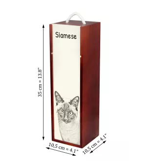 Syjamski pudełko na wino z kotem Art-Dog
