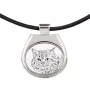 Selkirk Rex Cat Longhaired - cat necklace, personalized pendant with a photo, unique necklace for women and men by Art-Dog brand