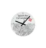 Selkirk Rex Katze Langhaar - Wanduhr mit Katze, Regal Uhr mit Druck, personalisierte Hausdekoration von Art-Dog.
