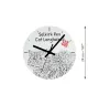 Selkirk Rex Cat Longhaired - wall clock with a cat, shelf clock with a print, personalized home decoration from the Art-Dog brand