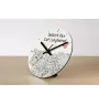 Selkirk Rex Katze Langhaar - Wanduhr mit Katze, Regal Uhr mit Druck, personalisierte Hausdekoration von Art-Dog.