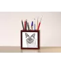 Siamese - pen holder with a cat, desk organizer with a print, personalized desk decoration by Art-Dog brand