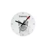 Siam - Wanduhr mit Katze, Regal Uhr mit Druck, personalisierte Hausdekoration von Art-Dog.