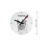 Siamois - horloge murale avec un chat, horloge de table avec impression, décoration personnalisée de la maison de la marque Art-Dog