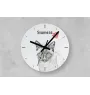 Siam - Wanduhr mit Katze, Regal Uhr mit Druck, personalisierte Hausdekoration von Art-Dog.