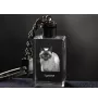 Siamese - Crystal pendant with cat photo, illuminated pendant, unique gift by Art-Dog brand
