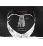Selkirk Rex Cat Shorthaired - crystal clock with a picture of a cat, heart-shaped shelf clock, personalized standing clock by Art-Dog brand