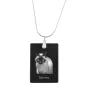 Siam - Crystal pendant with cat, silver necklace with photo, personalised pendant by Art-Dog brand