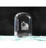 Siamese - crystal cube with a photo, photo of a cat in crystal, cubic paperweight from Art-Dog brand